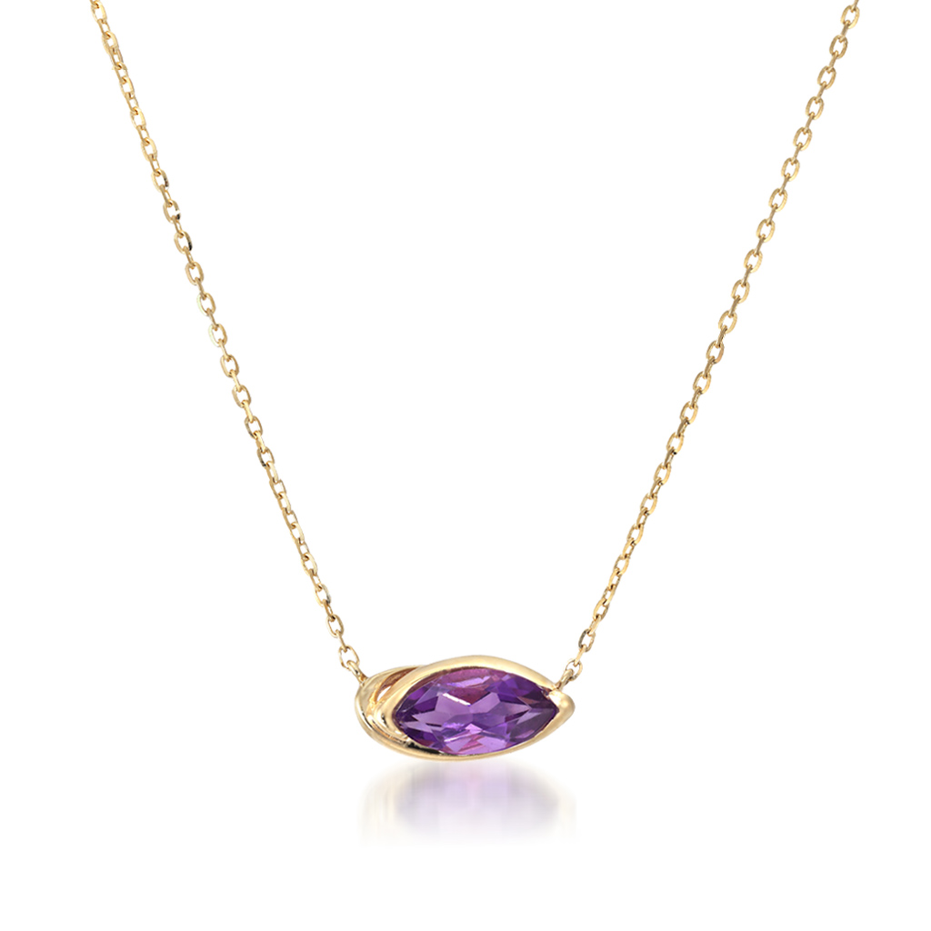 K10 ネックレス  AMETHYST NECKLACE(2月の誕生石 アメシスト)
