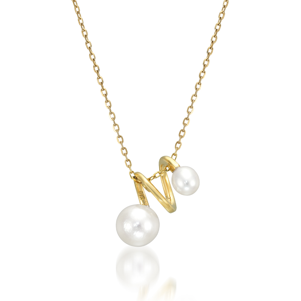 SPIRAL PEARL NECKLACE