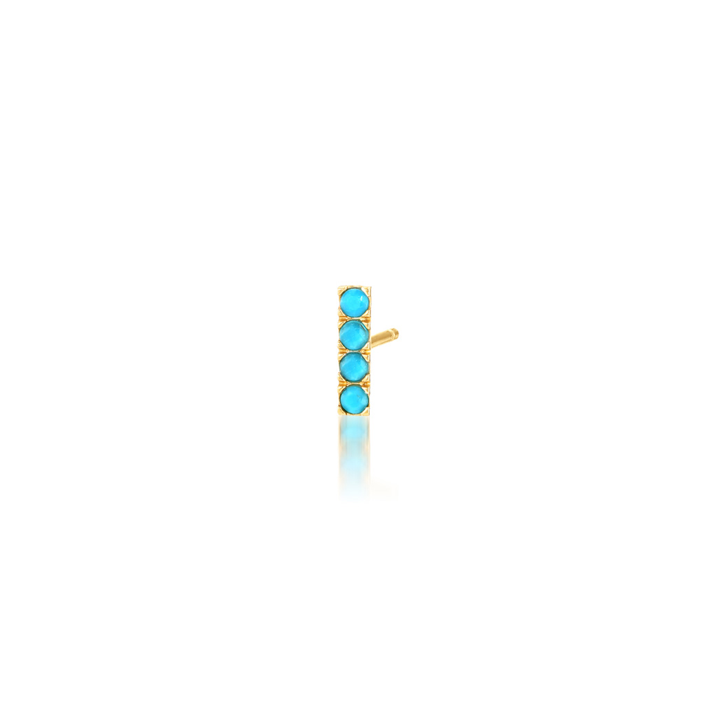 K10 ピアス TURQUOISE PIERCED EARRING(12月の誕生石 ターコイズ)