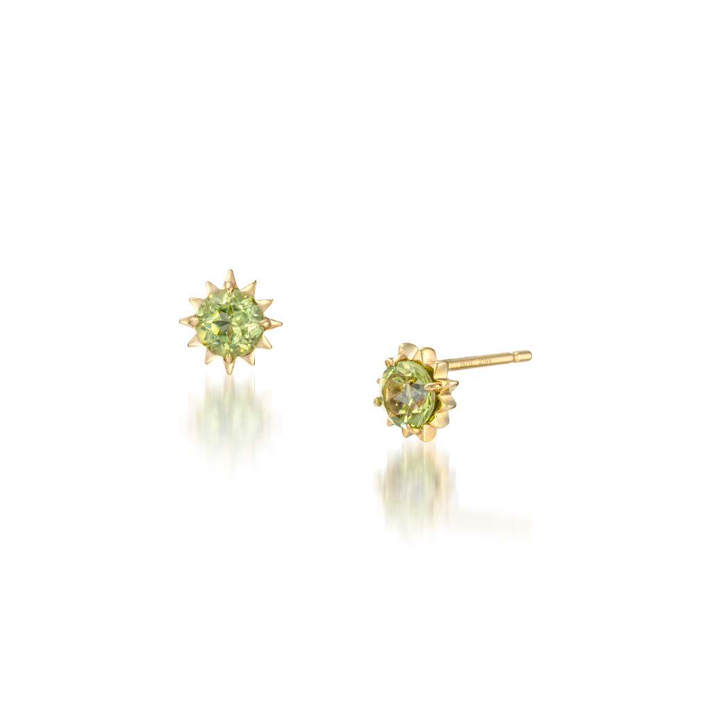 ピアスSUNBURST PERIDOT PIERCED EARRINGS(2JP0931)|スタージュエリー