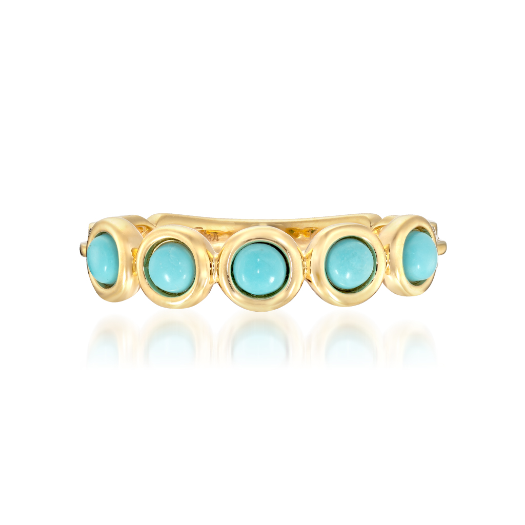 K10 リング TURQUOISE CIRCLE RING(12月の誕生石 ターコイズ)