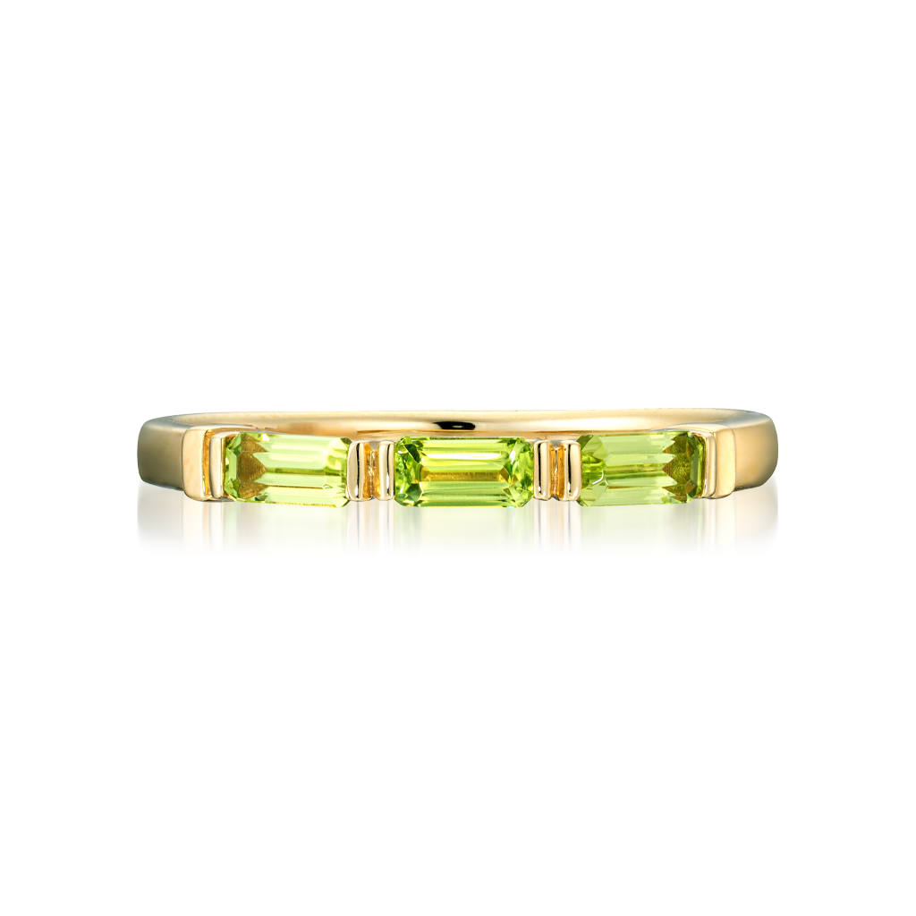K10 リング PERIDOT SQUARE RING(8月の誕生石 ペリドット)
