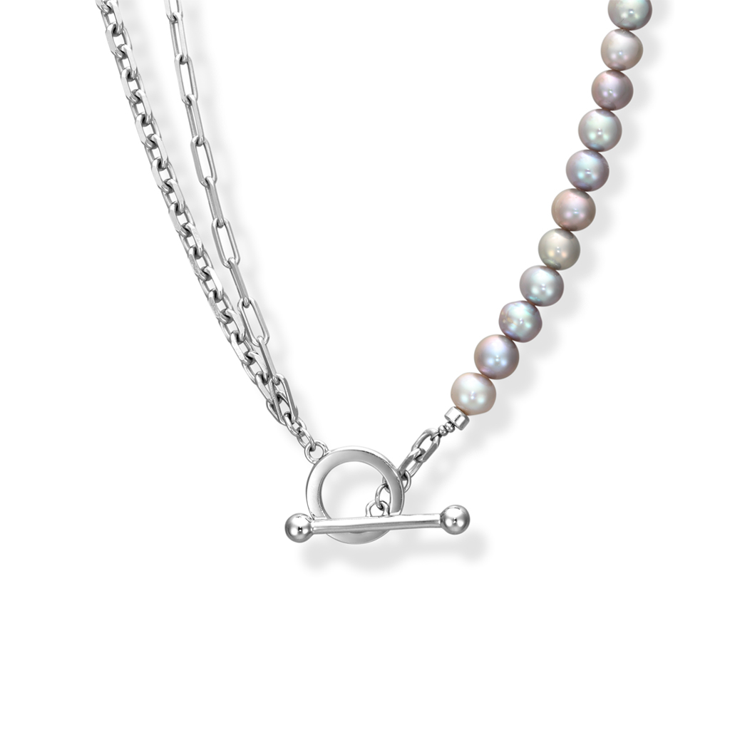 GRAY PEARL NECKLACE