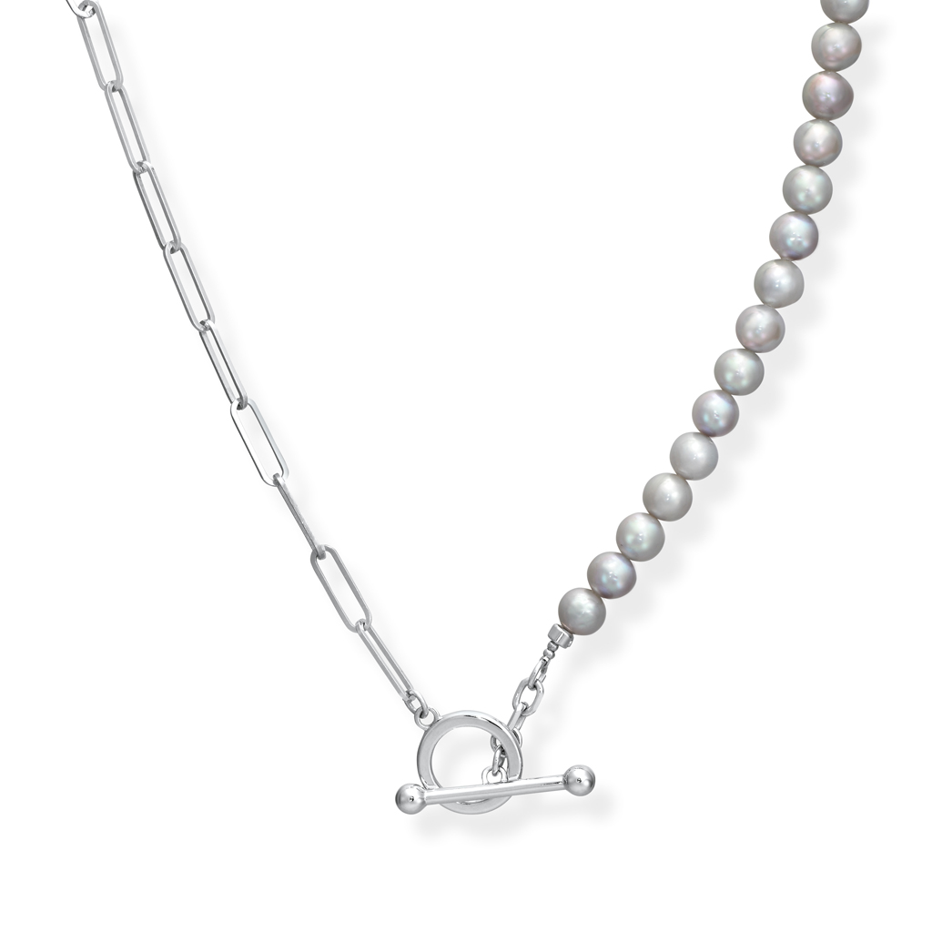 GRAY PEARL NECKLACE