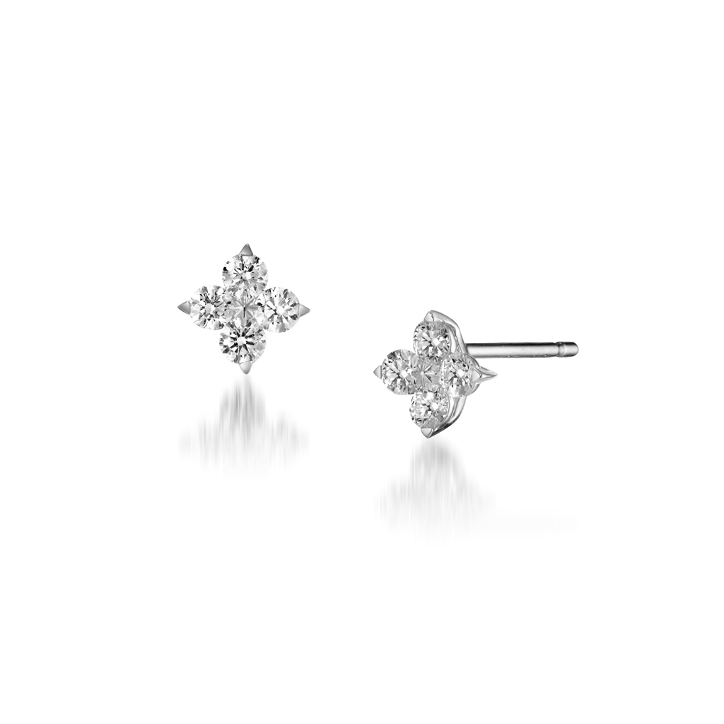 STAR JEWELRY スタージュエリー プラチナ一粒ダイヤピアス0.10ct