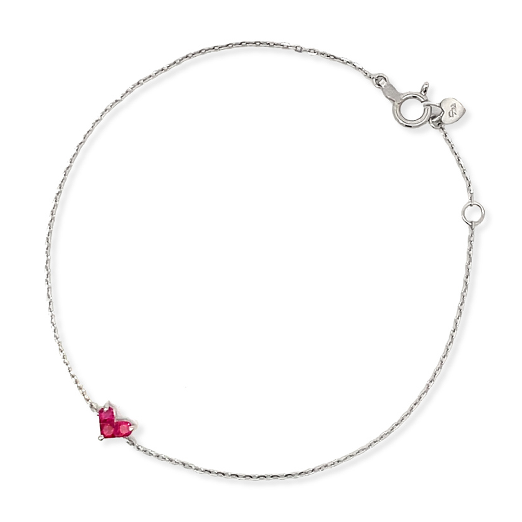 MYSTERIOUS HEART RUBY BRACELET(2XU0135)Pt950 ブレスレット