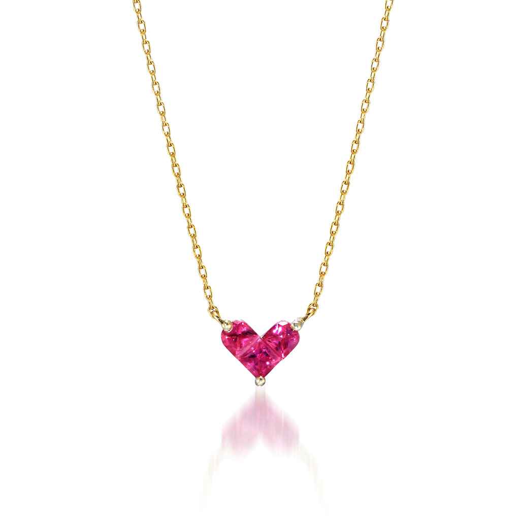 ネックレスMYSTERIOUS HEART RUBY NECKLACE(2ZN2066)|スター