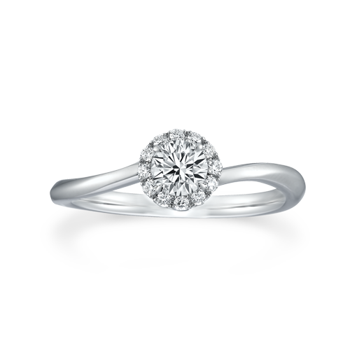 Halo Solitaire 0.25ct 1PR0411|婚約指輪 (エンゲージリング)