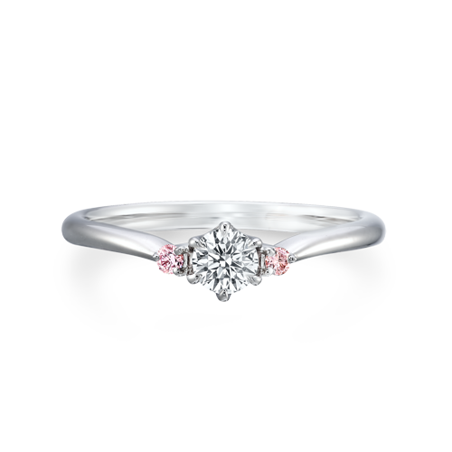 Pink Side Diamond 0.15ct 1PR1137|婚約指輪 (エンゲージリング)