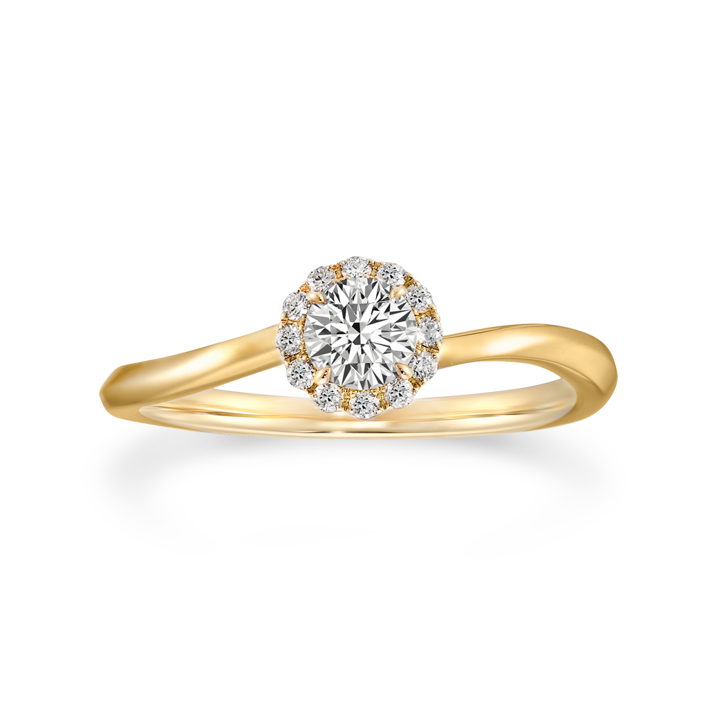 Halo Solitaire 0.2ct 1PR0412|婚約指輪 (エンゲージリング)