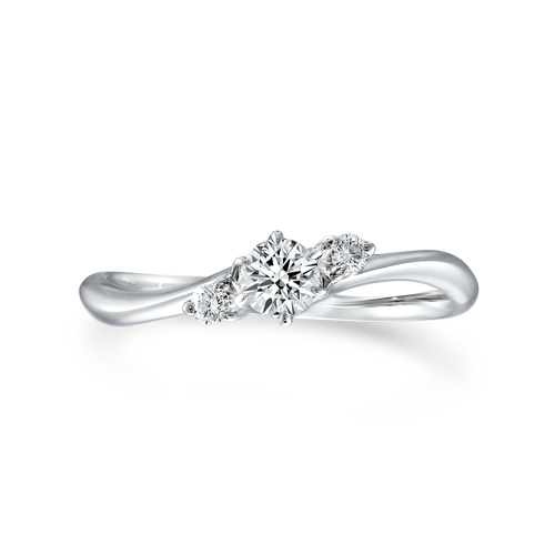 Stream Setting 0.15ct 1PR1043|婚約指輪 (エンゲージリング)