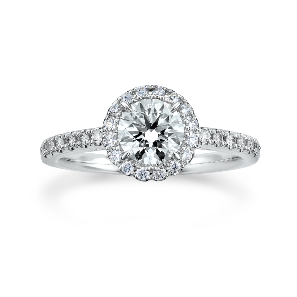 スタージュエリー Pt ダイヤ リング 0.306 Halo Solitaire Halo Solitaire 0.25ct 1PR0412|婚約指輪 (エンゲージリング)