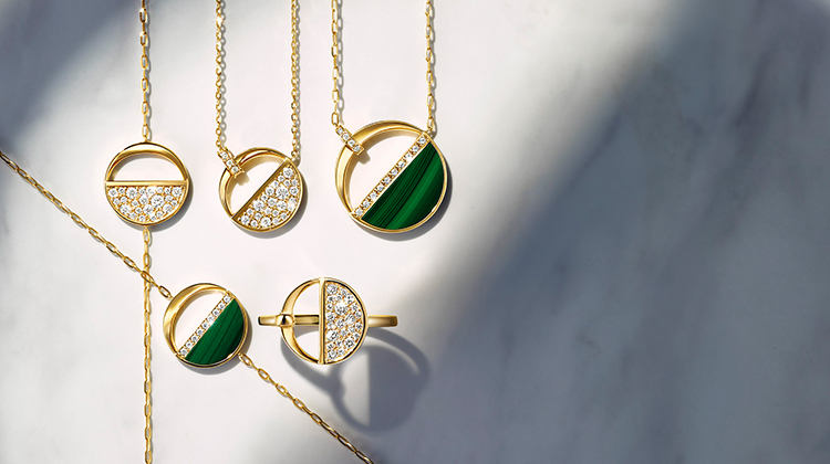 POWER ON THE MOON PERIDOT NECKLACE(2ZN2185)K18 ネックレス