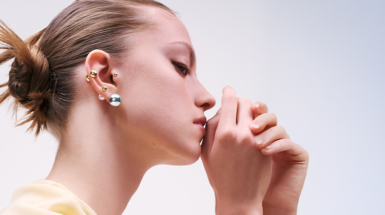 人気【wing bling】(14K post) Pristine パールイヤーカフピアス 人気【wing bling】(14K post) Pristine パールイヤーカフピアス